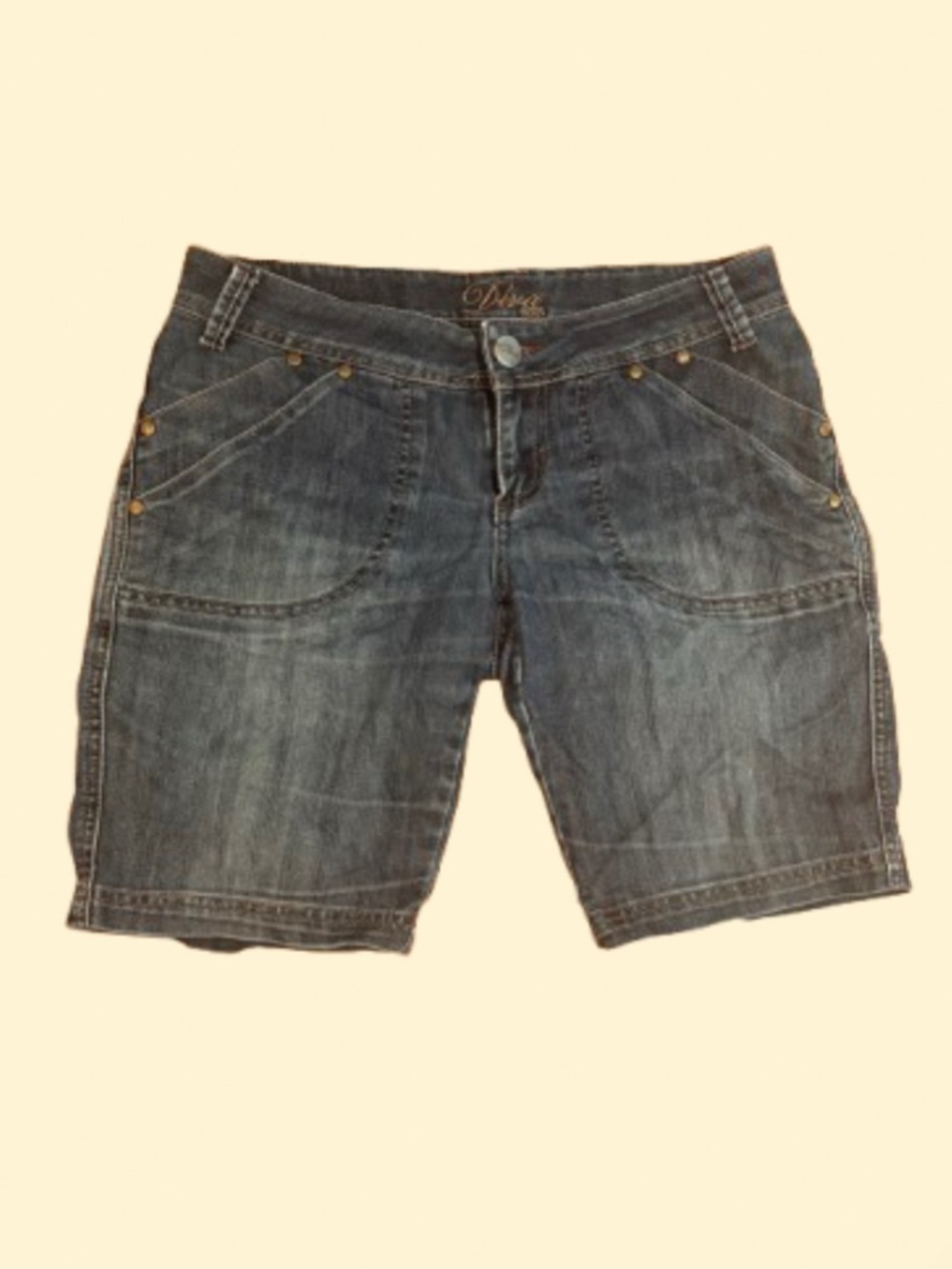 Dark Wash Bermuda Shorts